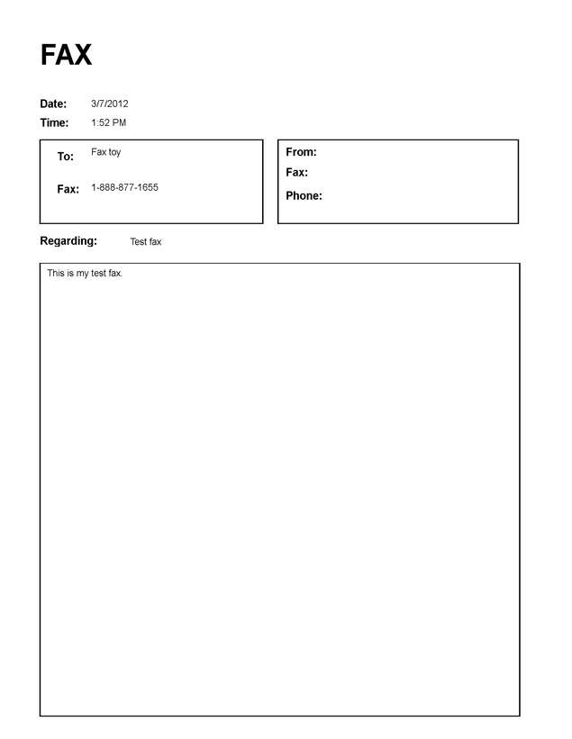 fax page