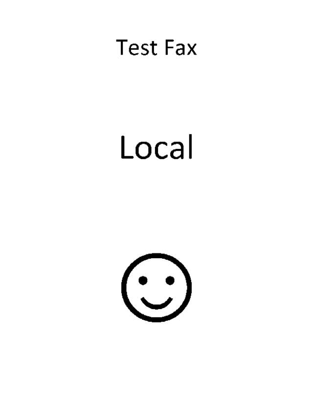 Fax page