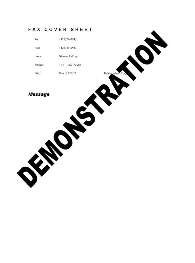 fax page
