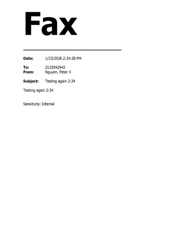 fax page