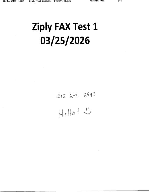fax page