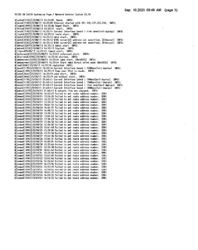 Fax page