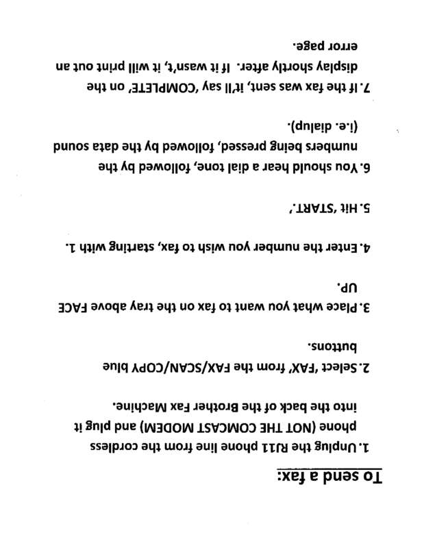 Fax page