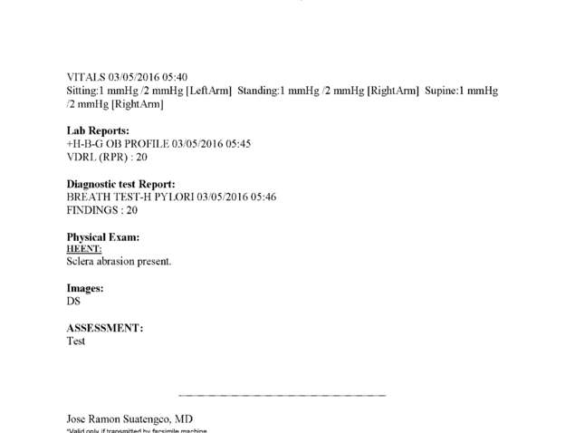 Fax page