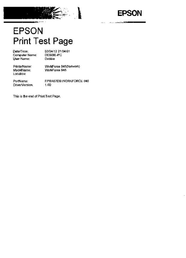 Fax page