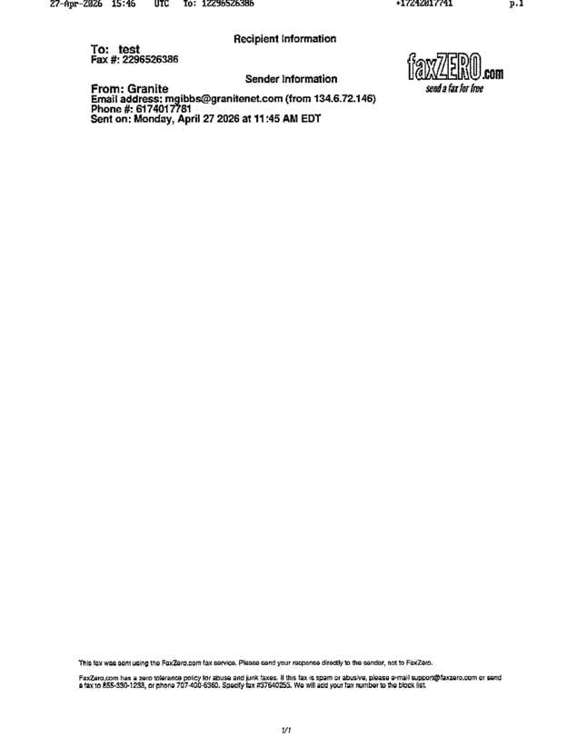 fax page