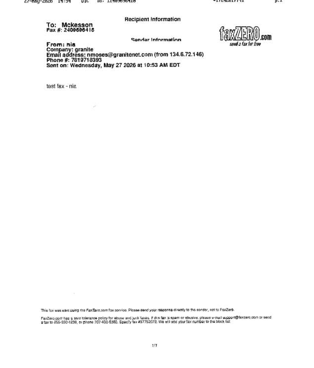 fax page