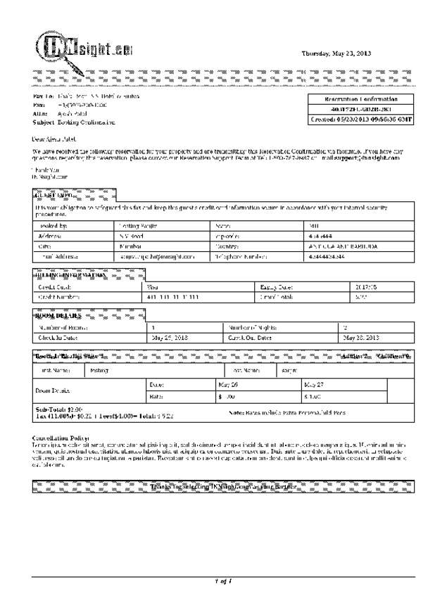Fax page