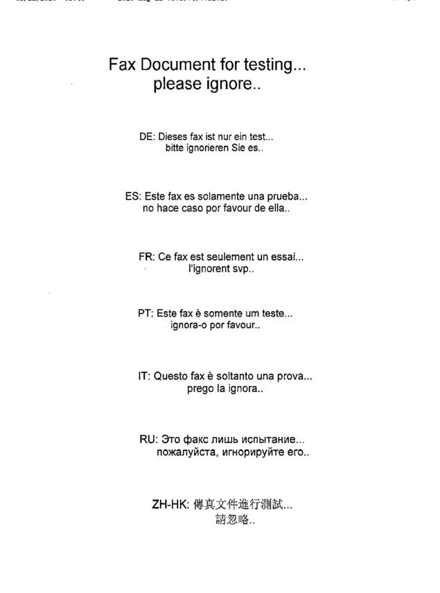 fax page