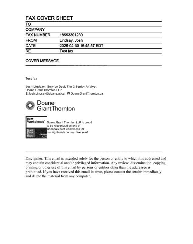 fax page