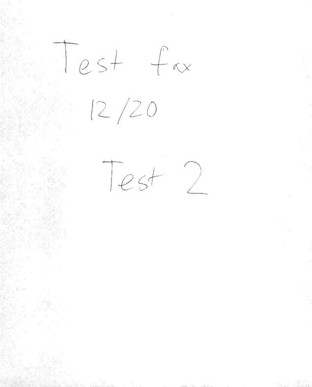 Fax page