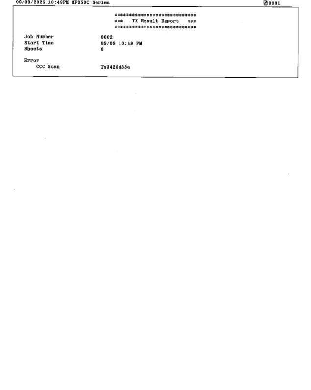 Fax page