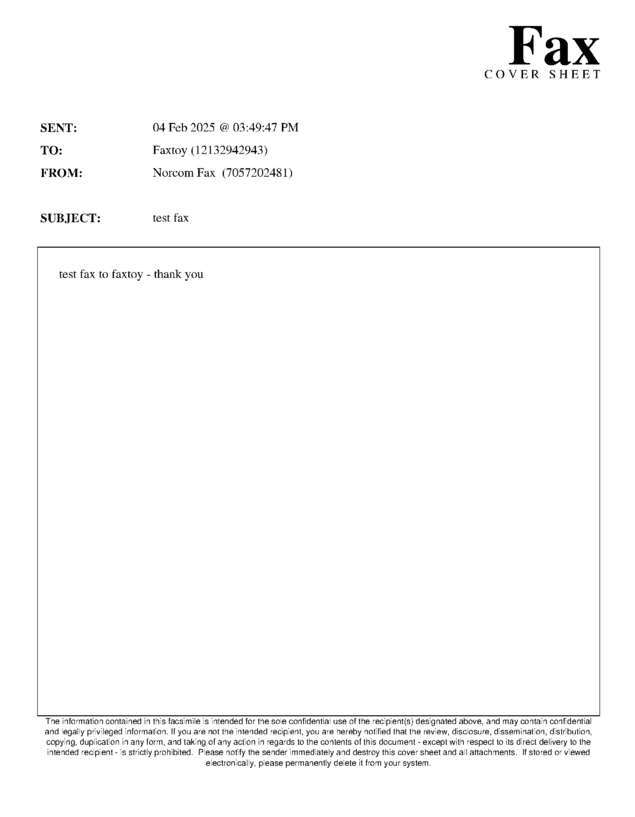 fax page