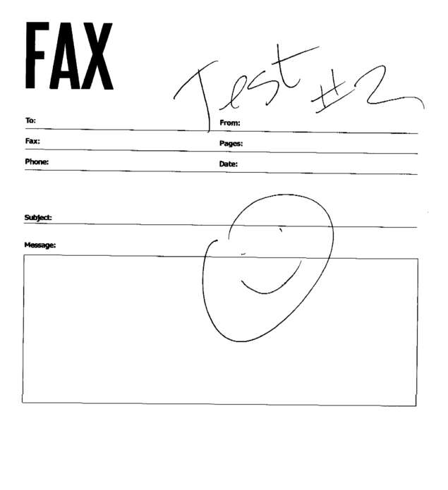 Fax page