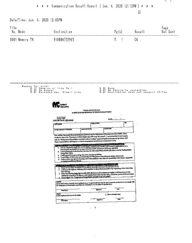 Fax page