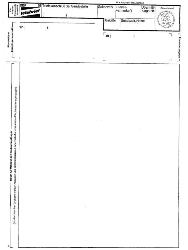 Fax page