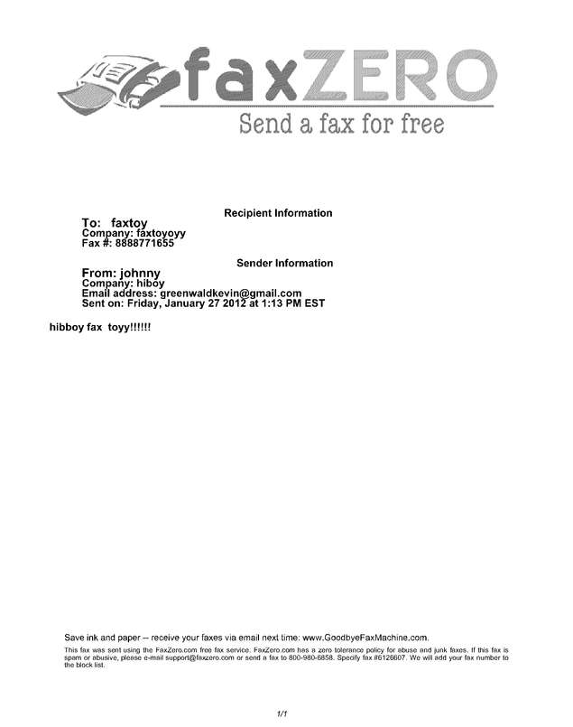 fax page
