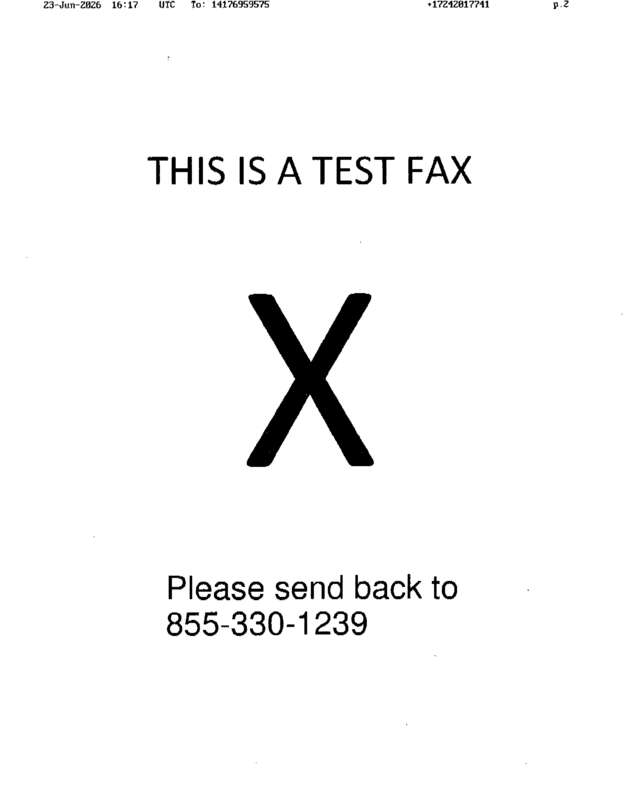 fax page