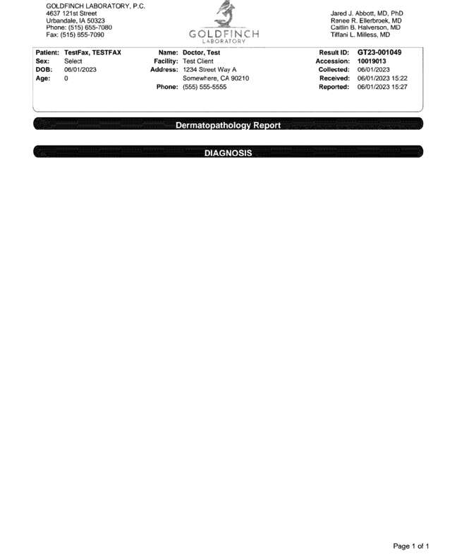 Fax page