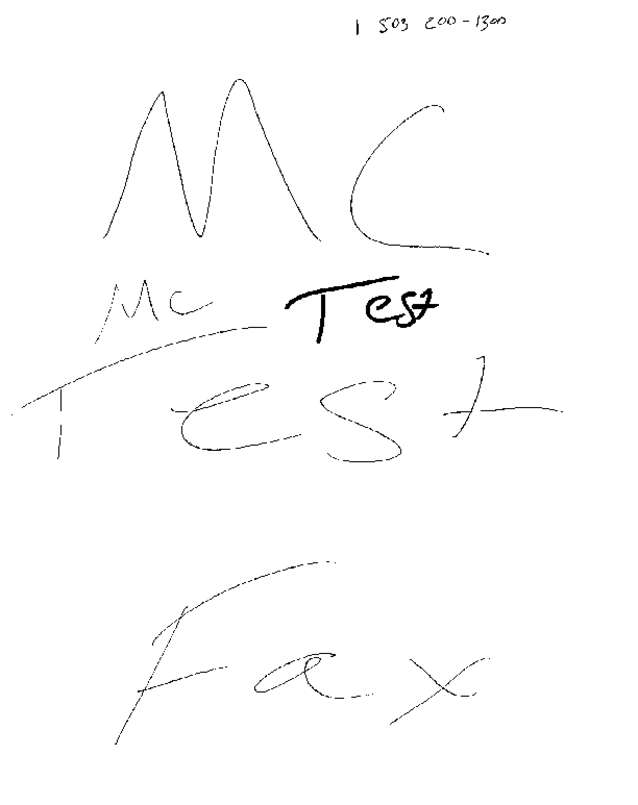 Fax page
