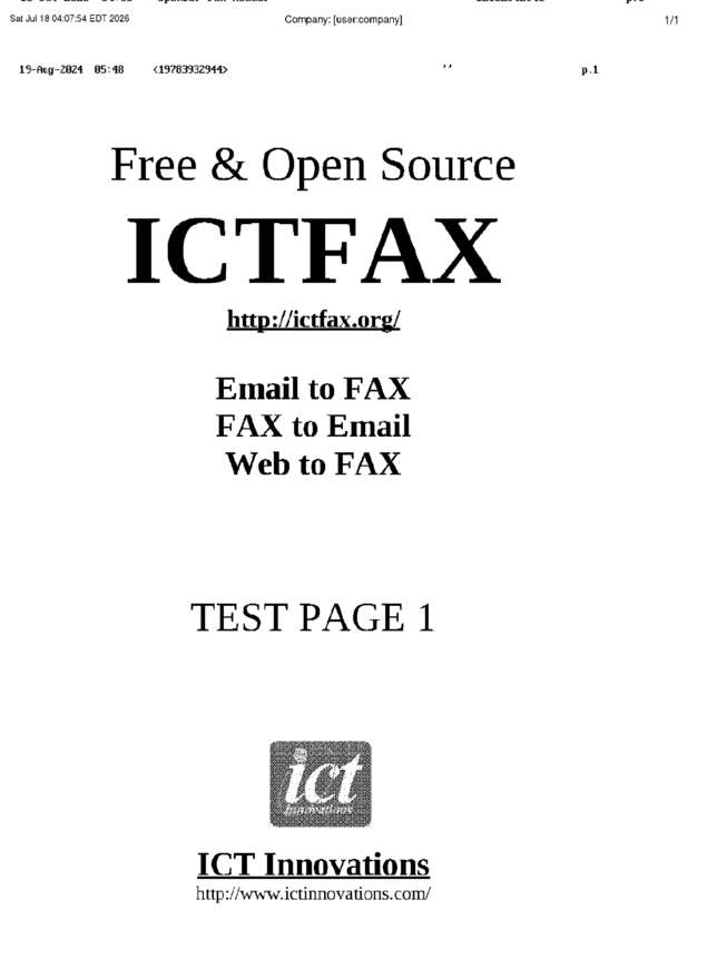 fax page