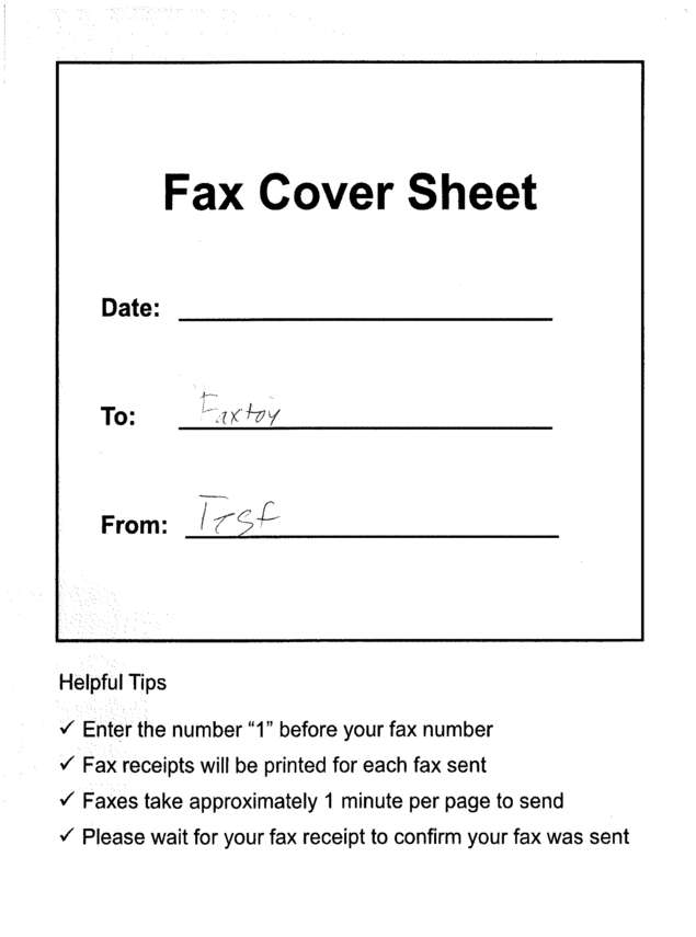 fax page