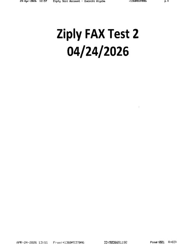 fax page