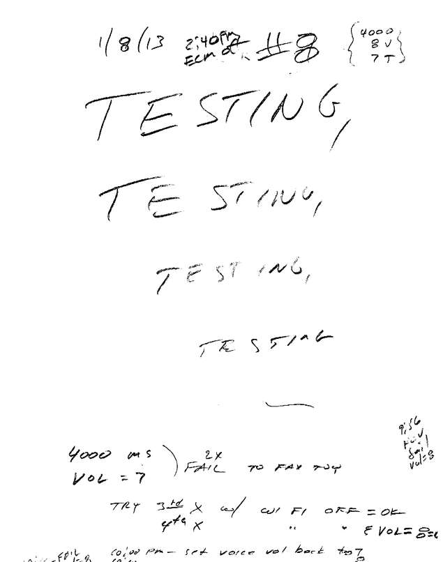 Fax page