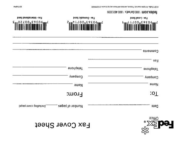 Fax page