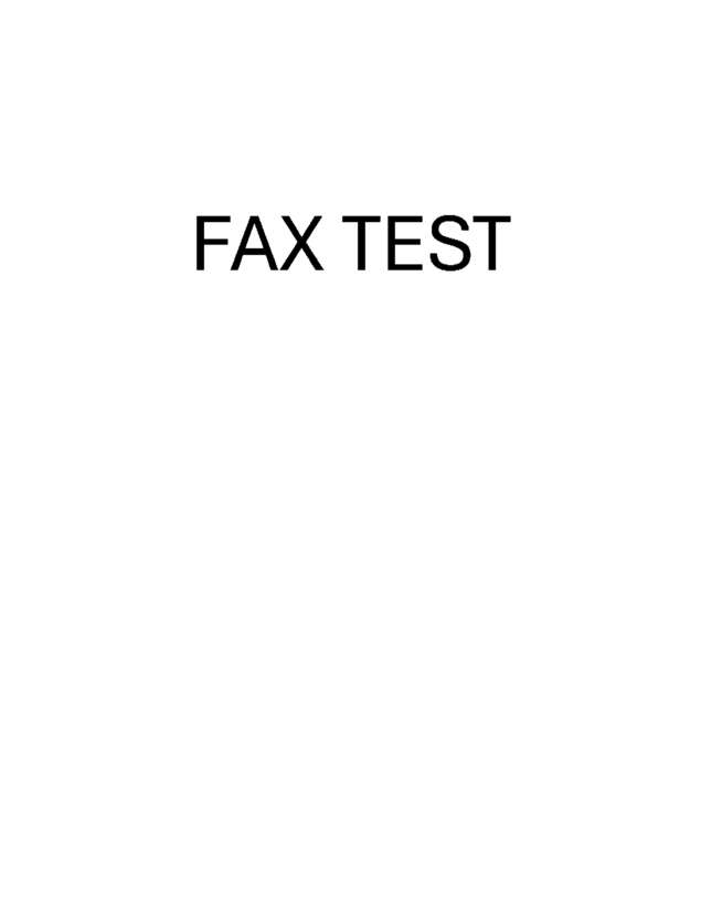 Fax page