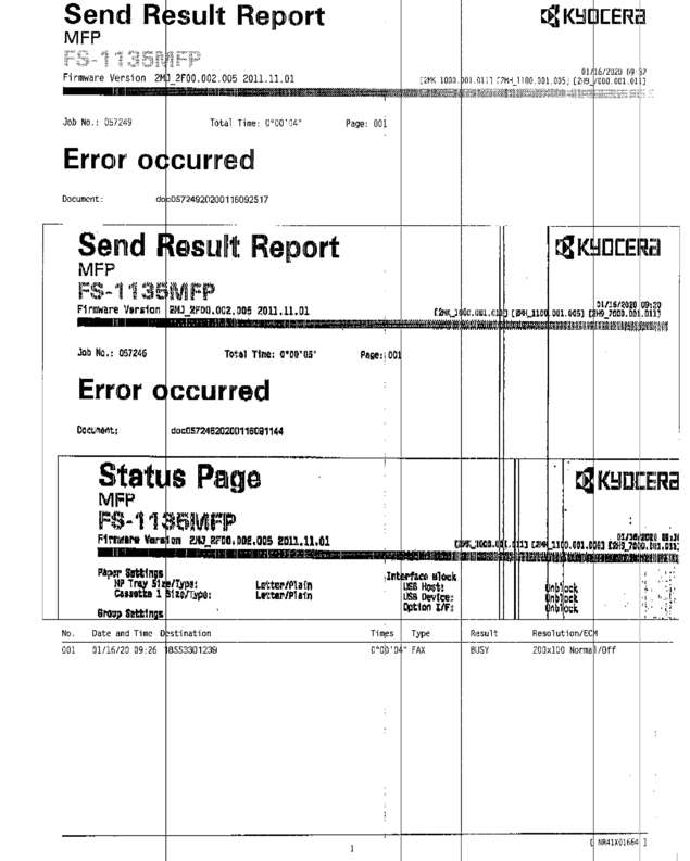 fax page