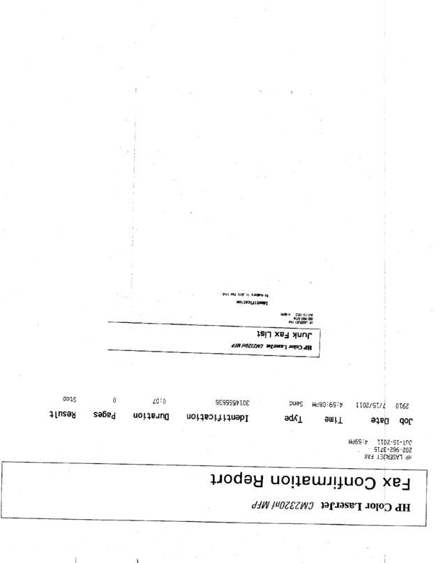 Fax page