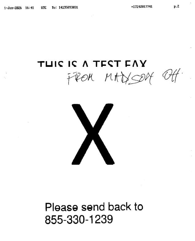 fax page