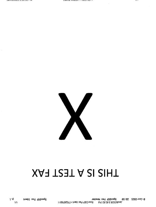 Fax page