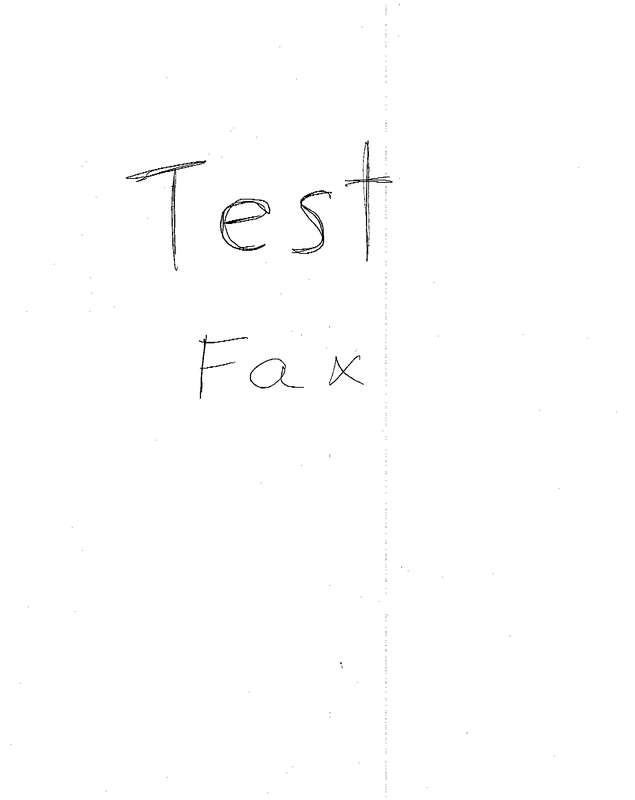 Fax page