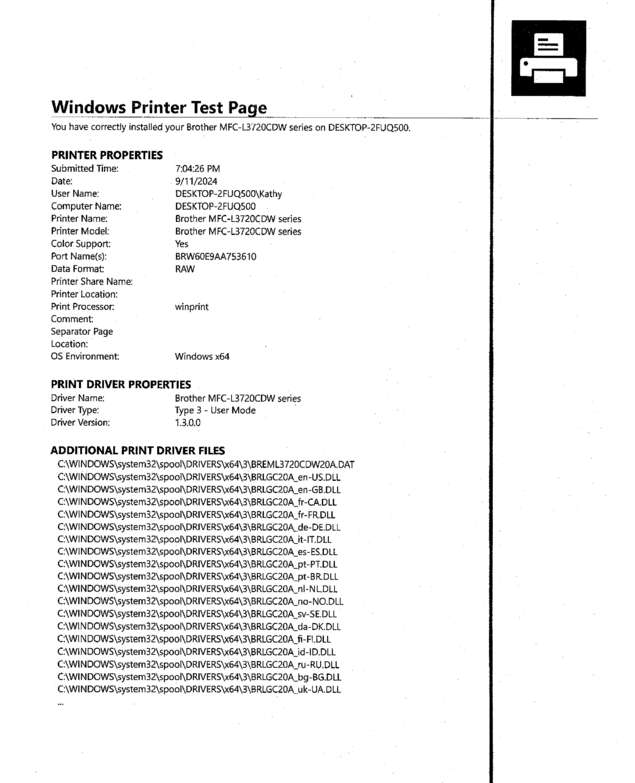 Fax page