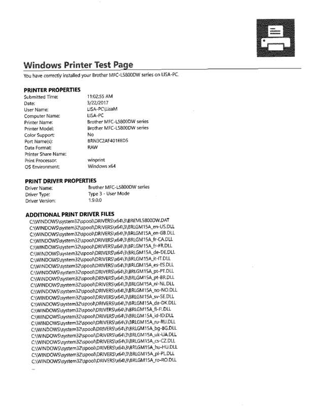 Fax page