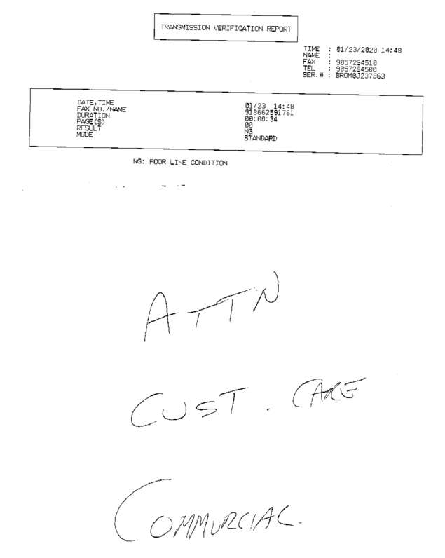 Fax page