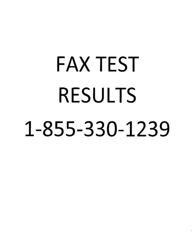 Fax page