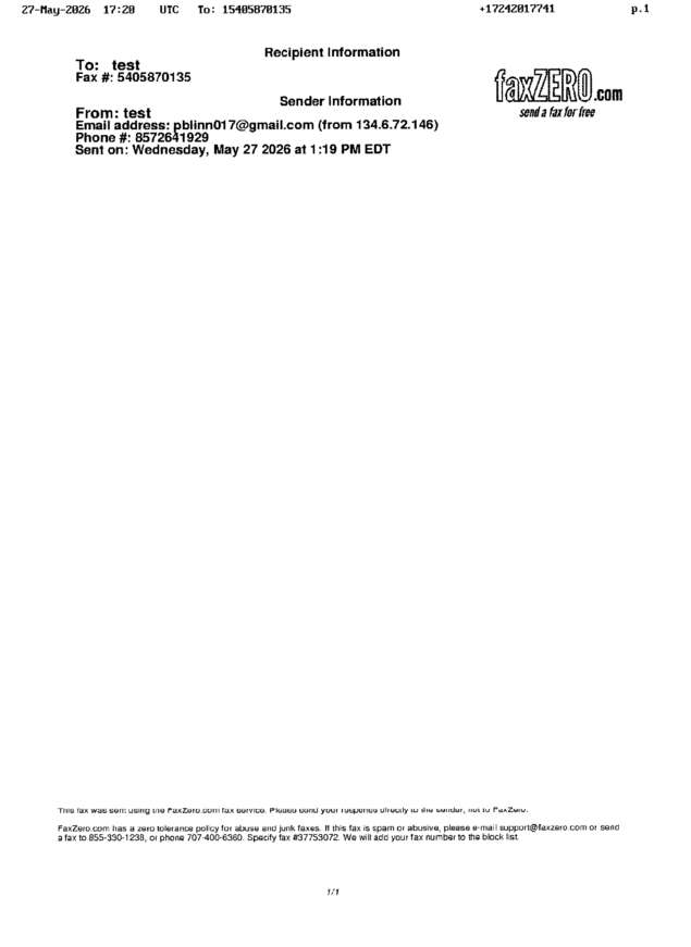 fax page