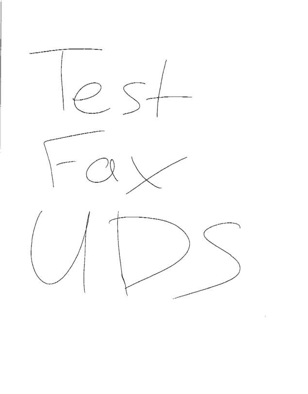 Fax page