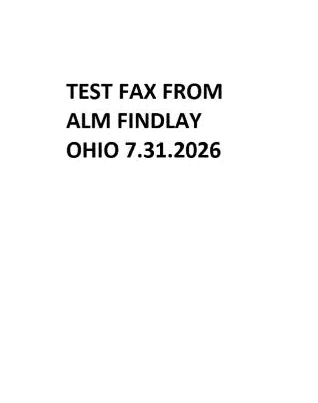 fax page