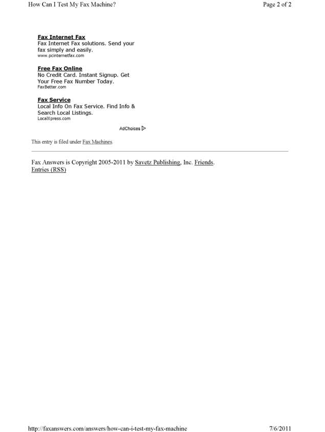 fax page