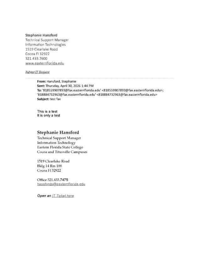 fax page