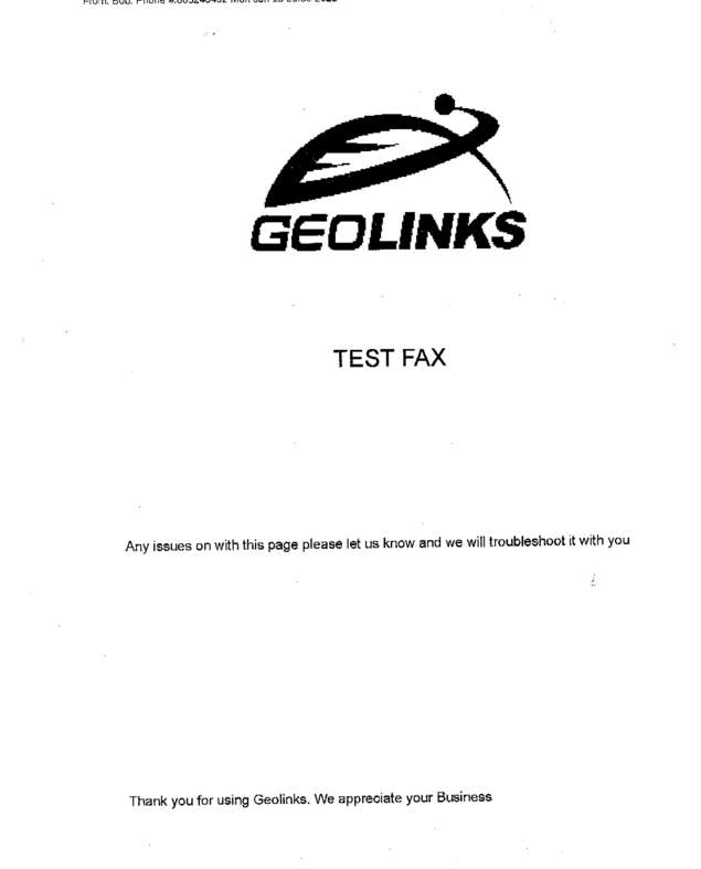 Fax page
