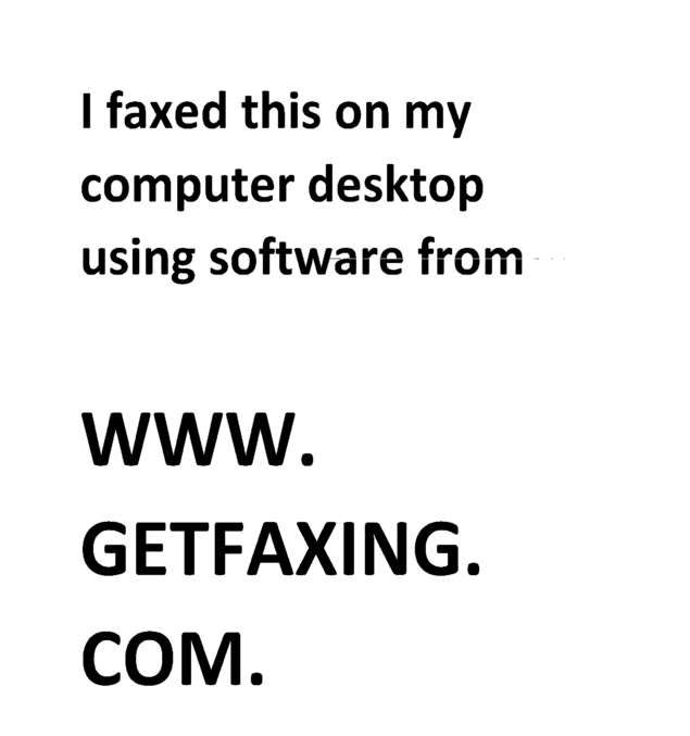 Fax page