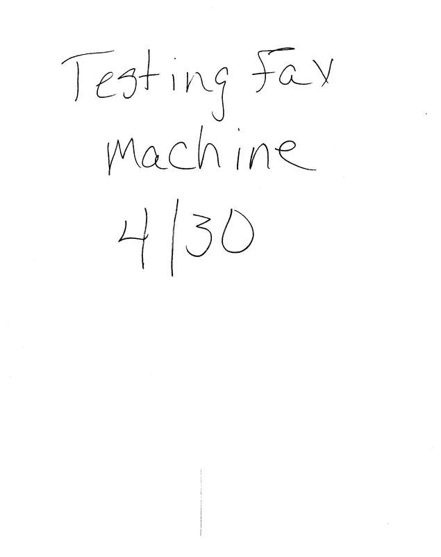 Fax page