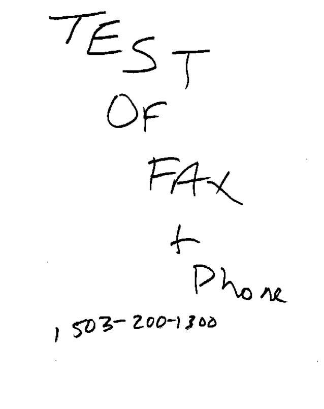Fax page