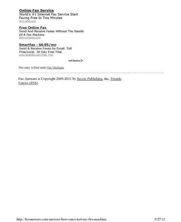 Fax page