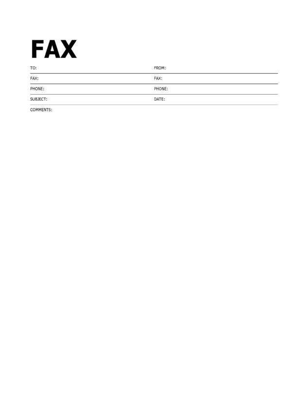 Fax page